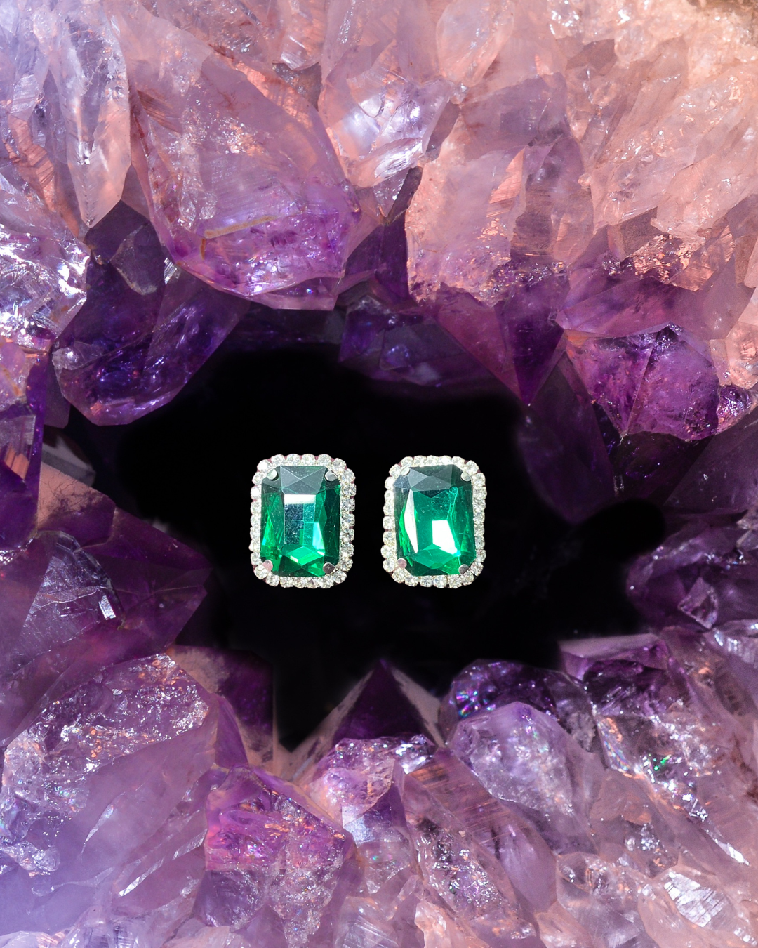 Emerald Twilight Studs