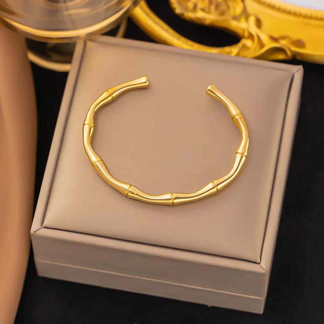Golden Bamboo Cuff