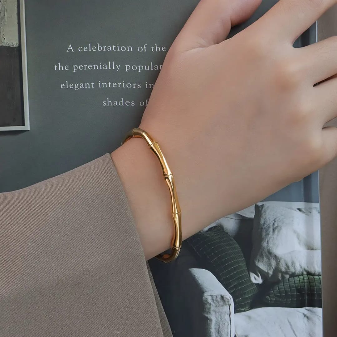 Golden Bamboo Cuff