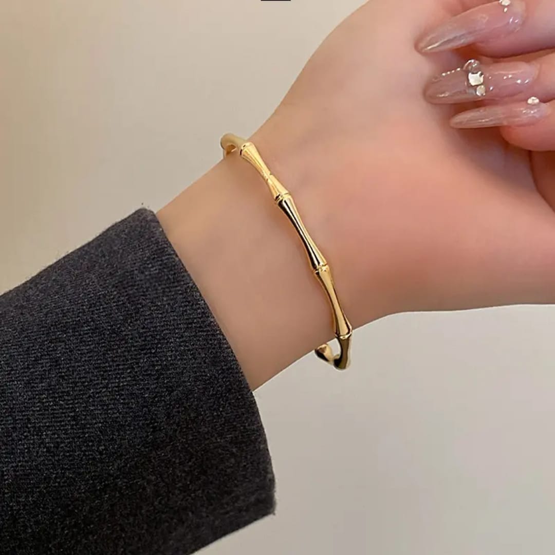 Golden Bamboo Cuff