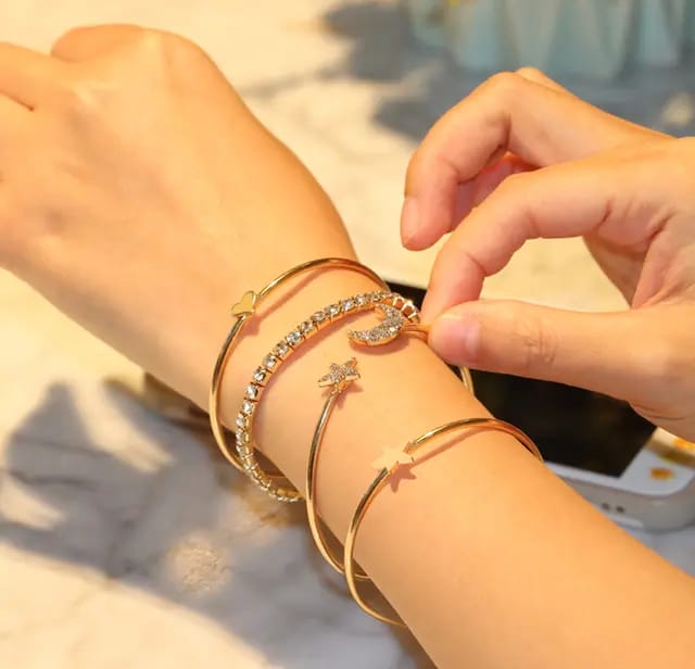 Celestial Charm Bracelet Set