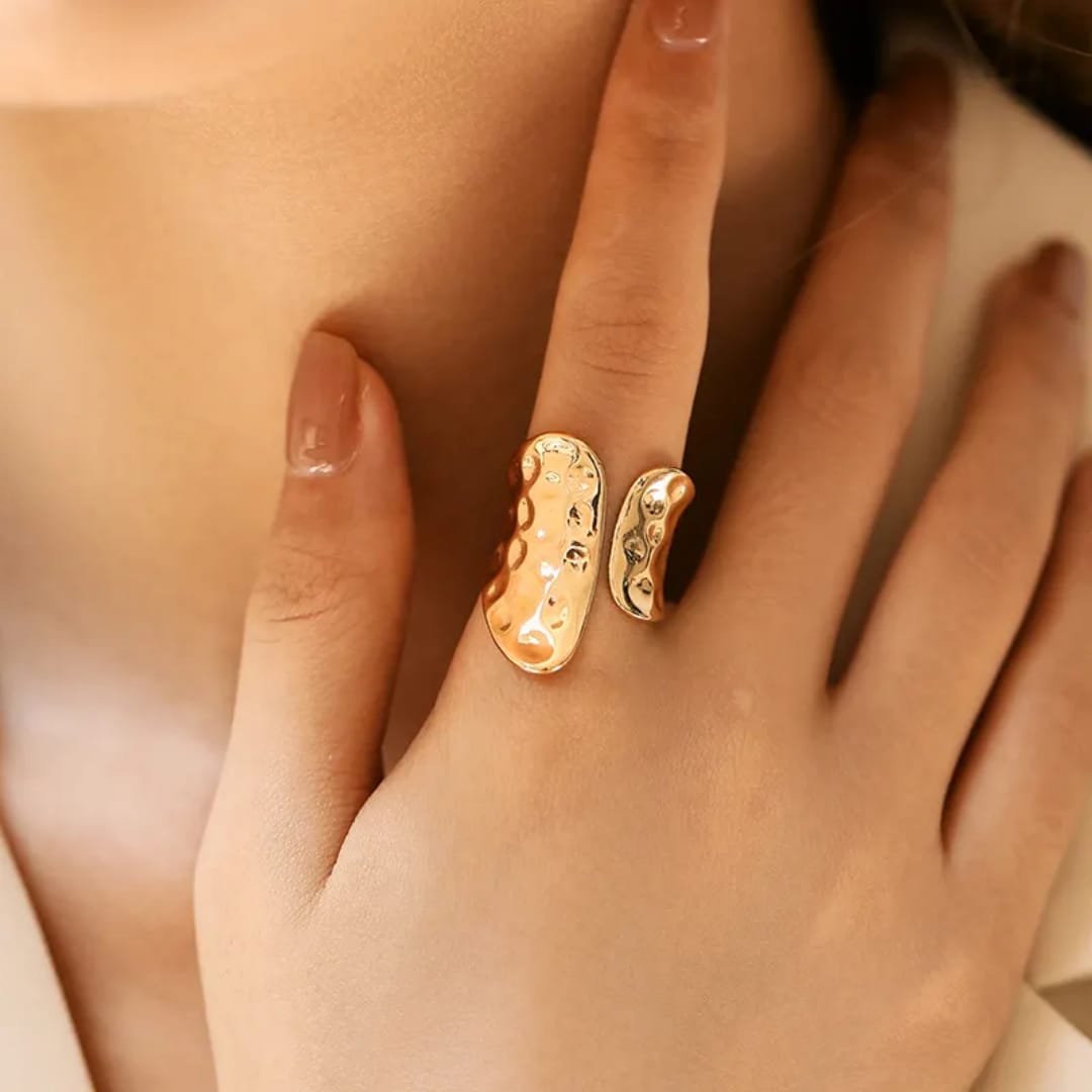 Molten Touch Statement Ring