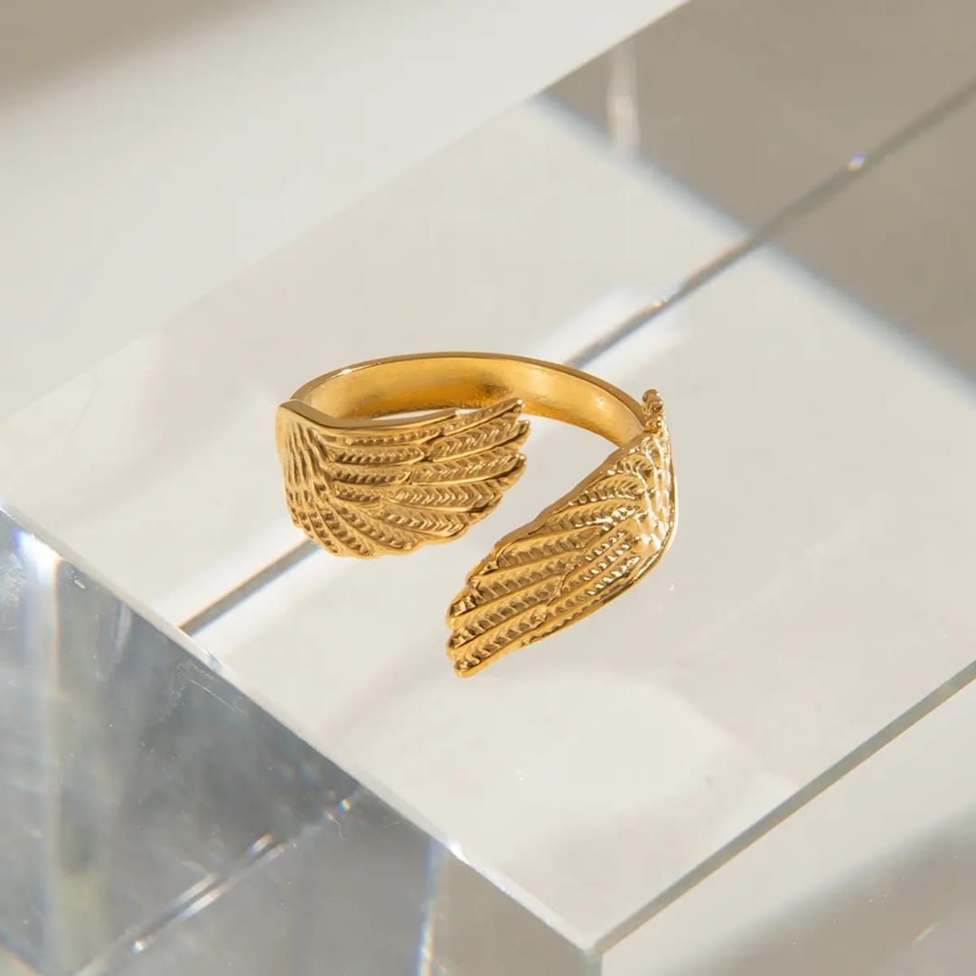 Golden Wing Wrap Ring