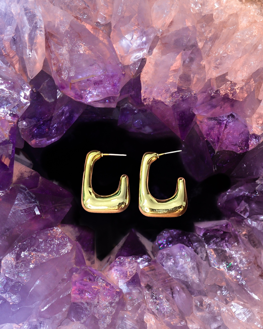 Golden Muse Hoops