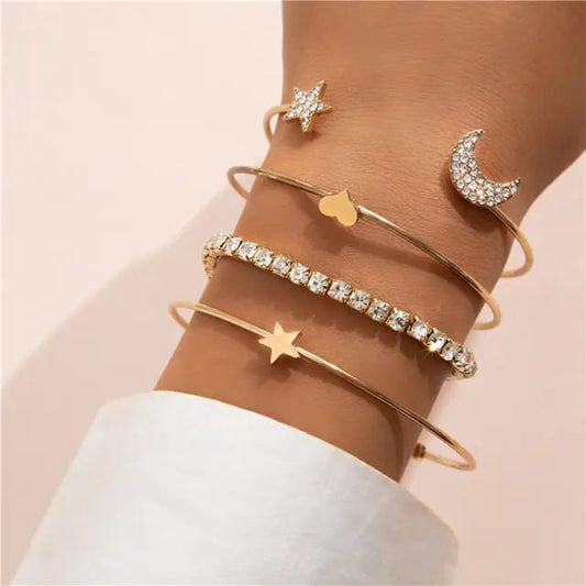 Celestial Charm Bracelet Set