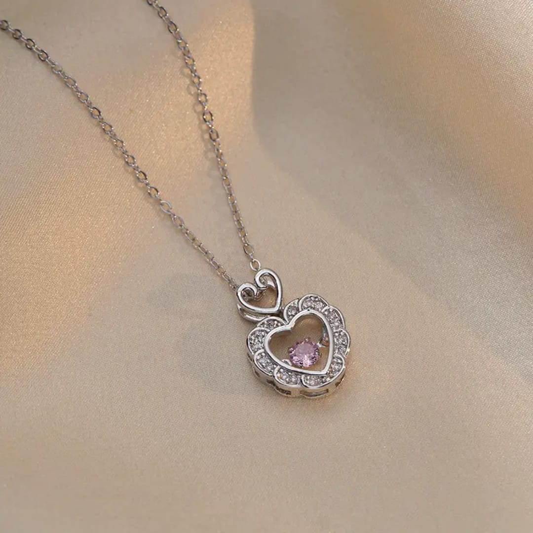 Amora Blush Heart Pendant