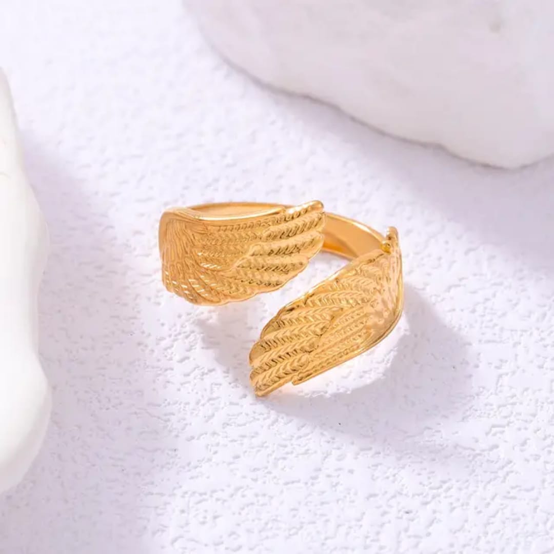 Golden Wing Wrap Ring
